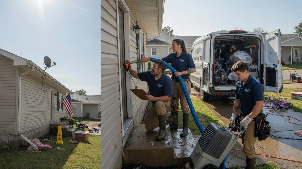 Ceiling Water Damage Restoration in Hicksville, OH near me